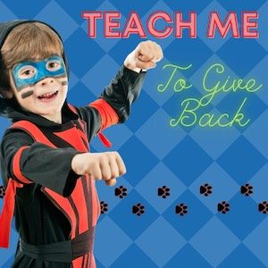 teaching children to give back halloween