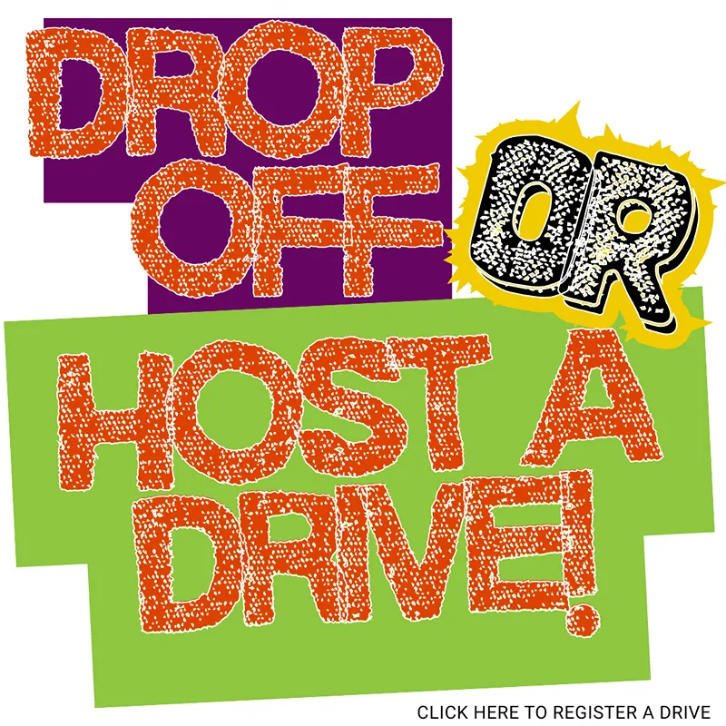 drop off host costume drive
